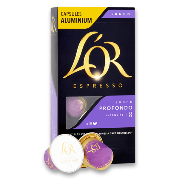 Kapsle do kávovaru L'Or Lungo Profondo Intenzita 8 10 kapslí